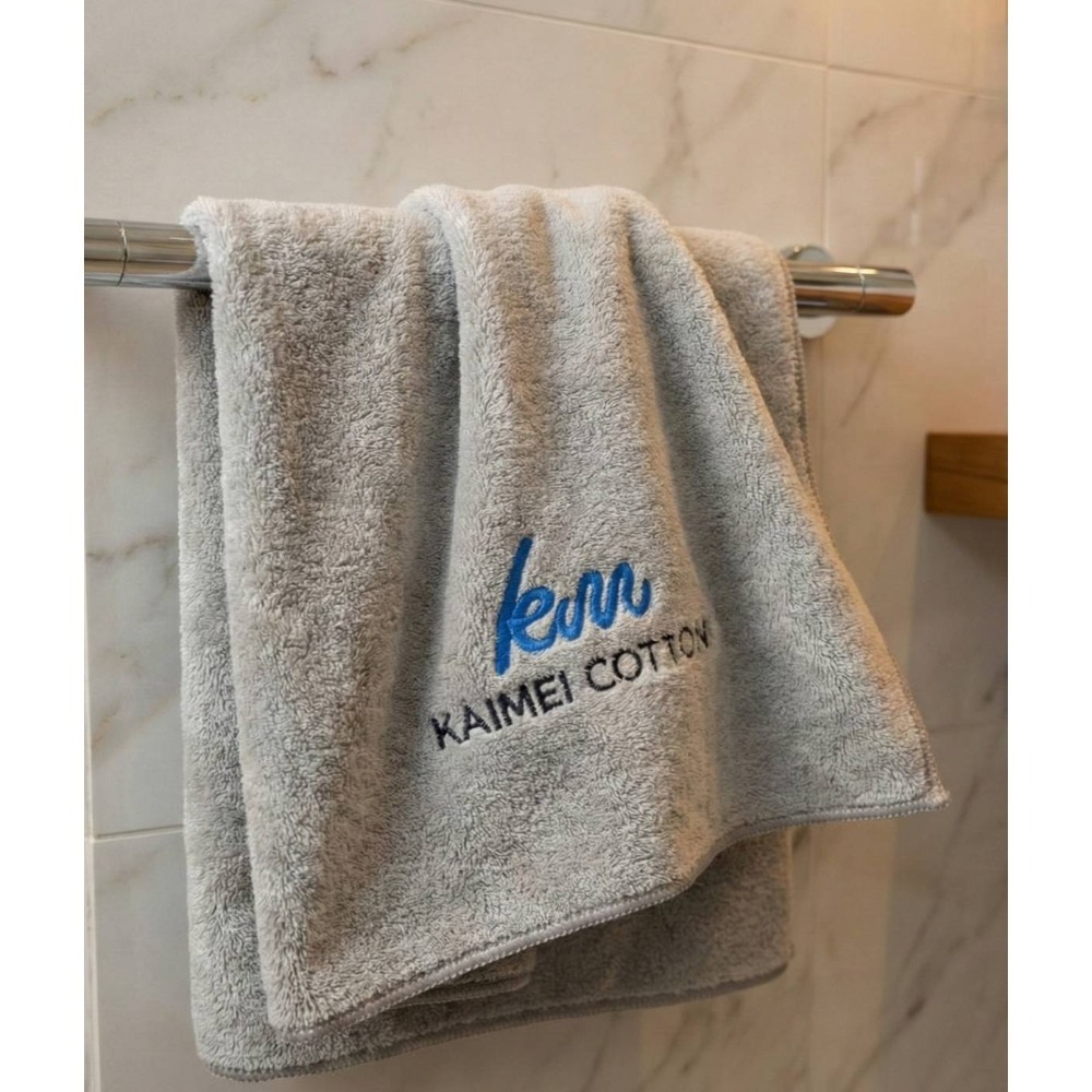 凱美棉業｜LOGO設計款 開纖紗超厚實柔軟強力吸水毛巾/擦髮巾-規格圖9