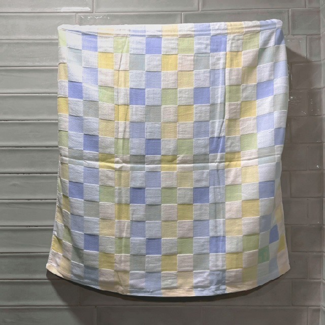 👍凱美棉業｜純棉超柔順 頂級彩格紗布浴巾 70x140cm-細節圖9