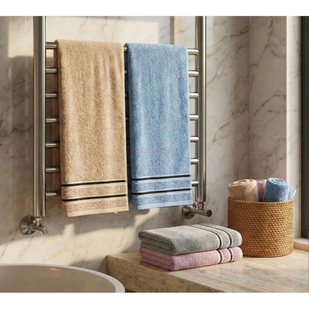 👍凱美浴巾｜ MIT台灣製 深色黑邊條紋浴巾 頂級12兩超厚實 純棉緞檔設計-細節圖2