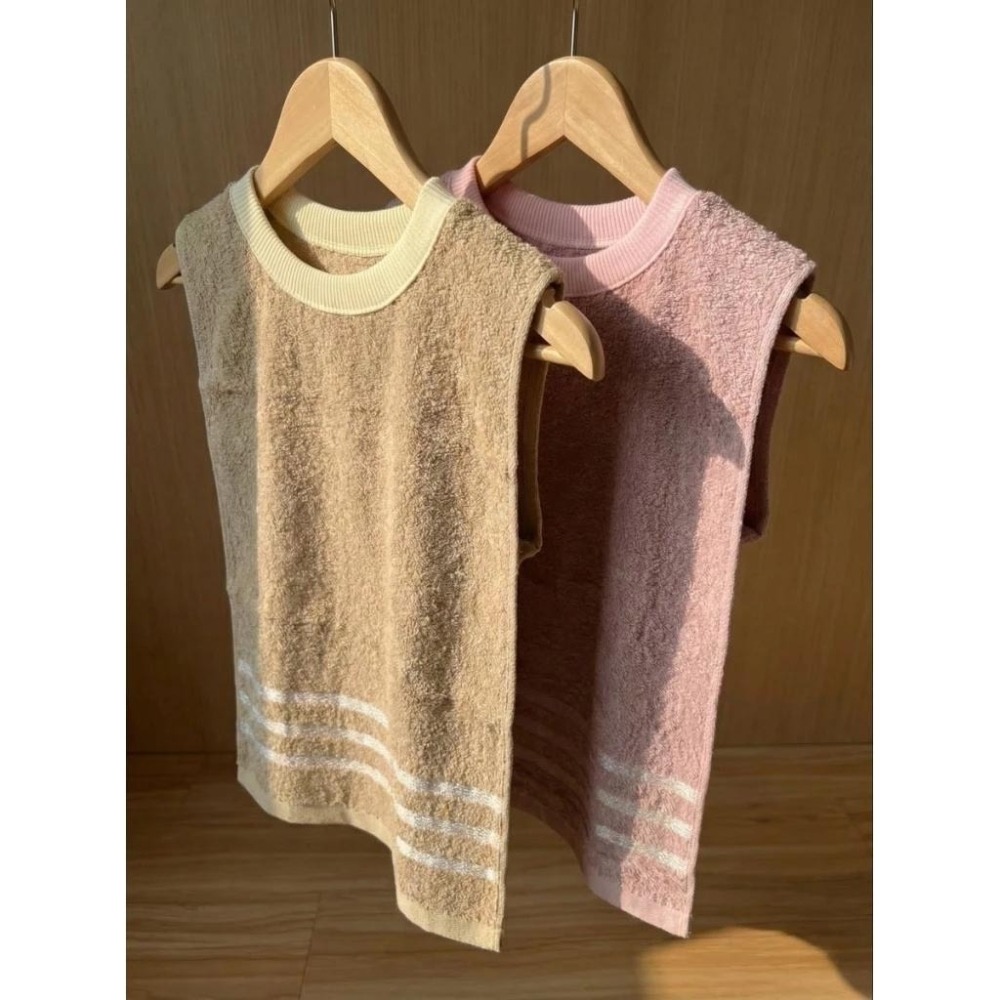 凱美棉業｜MIT台灣製 28兩厚實 純棉透氣成人圍兜/口水巾 精緻帶緞素色款 隨機出色-細節圖9