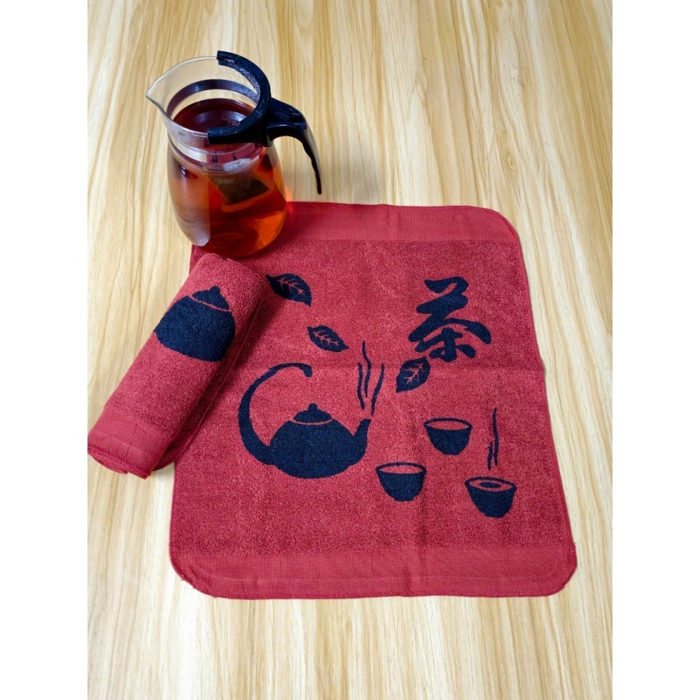 👍凱美棉業｜十條組 MIT台灣製 100%純棉柔軟 印花茶巾 泡茶巾 泡茶專用 茶巾 茶布（印花款、素面款）-細節圖3