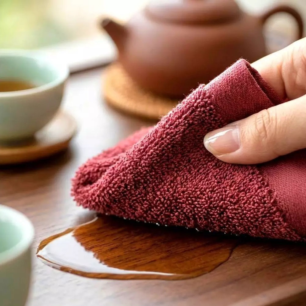 凱美棉業｜台灣製造 100%純棉 經典茶席專用方巾 / 泡茶抹布（34×34cm）-細節圖2