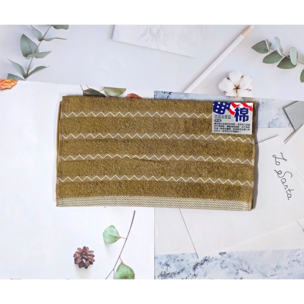 👍凱美棉業｜MIT台灣製 28兩頂級美國棉毛巾 觸感極佳 波浪款-規格圖9