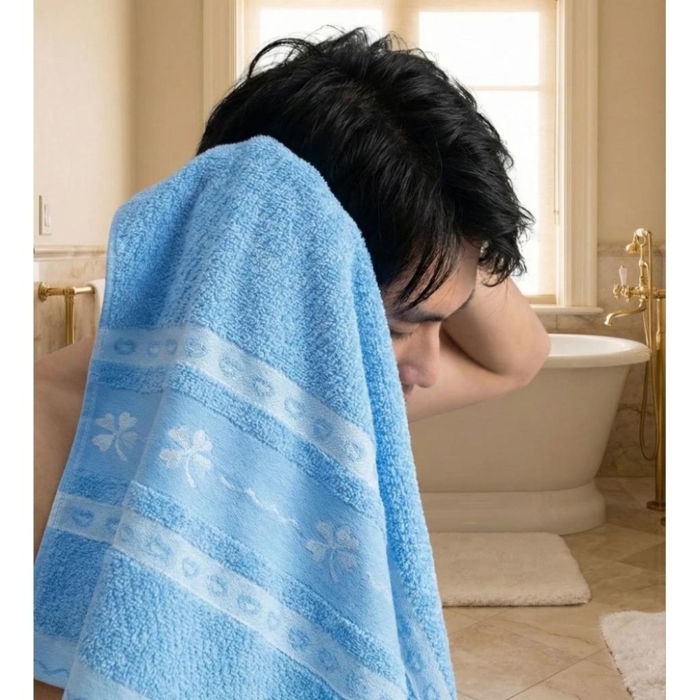 👍凱美棉業｜MIT台灣製 凱美獨家厚實抗菌竹炭浴巾 愛心幸運草款-細節圖4