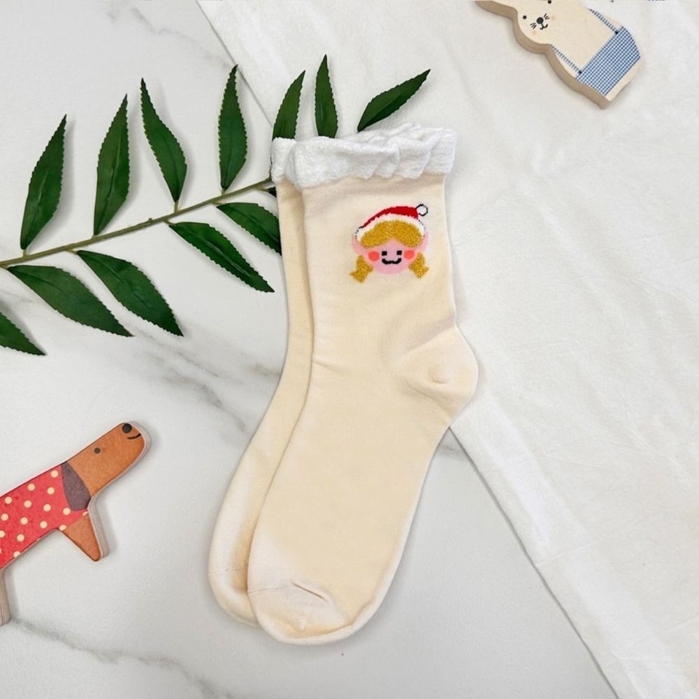 凱美棉業｜MIT台灣製 純棉單色刺繡聖誕襪 耶誕襪 聖誕禮物-規格圖6