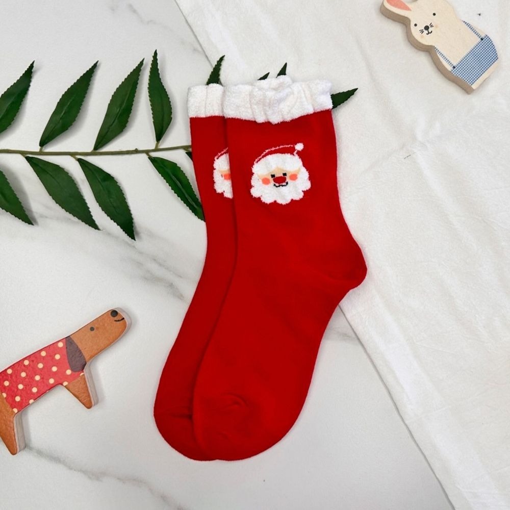 凱美棉業｜MIT台灣製 純棉單色刺繡聖誕襪 耶誕襪 聖誕禮物-規格圖6