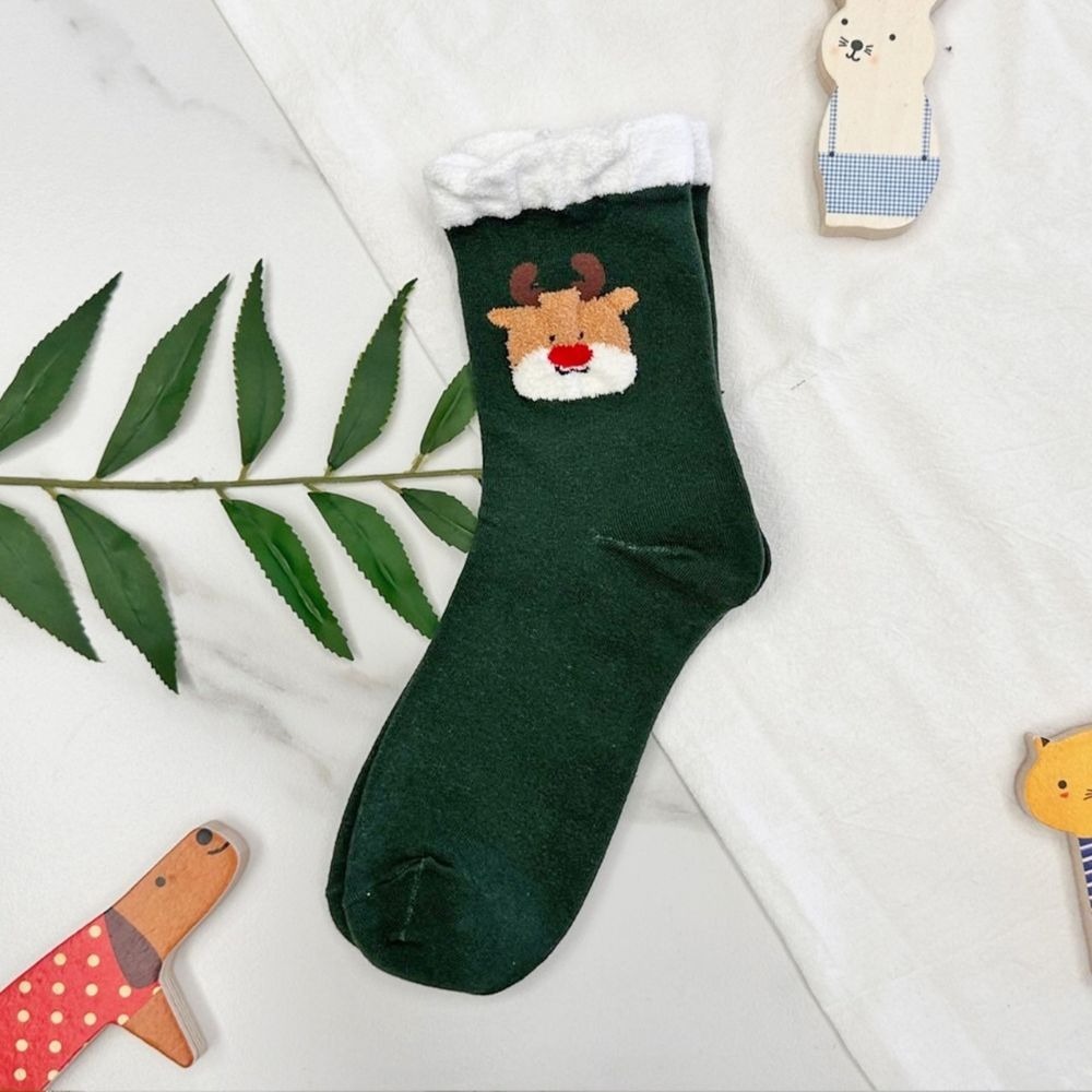 凱美棉業｜MIT台灣製 純棉單色刺繡聖誕襪 耶誕襪 聖誕禮物-規格圖6