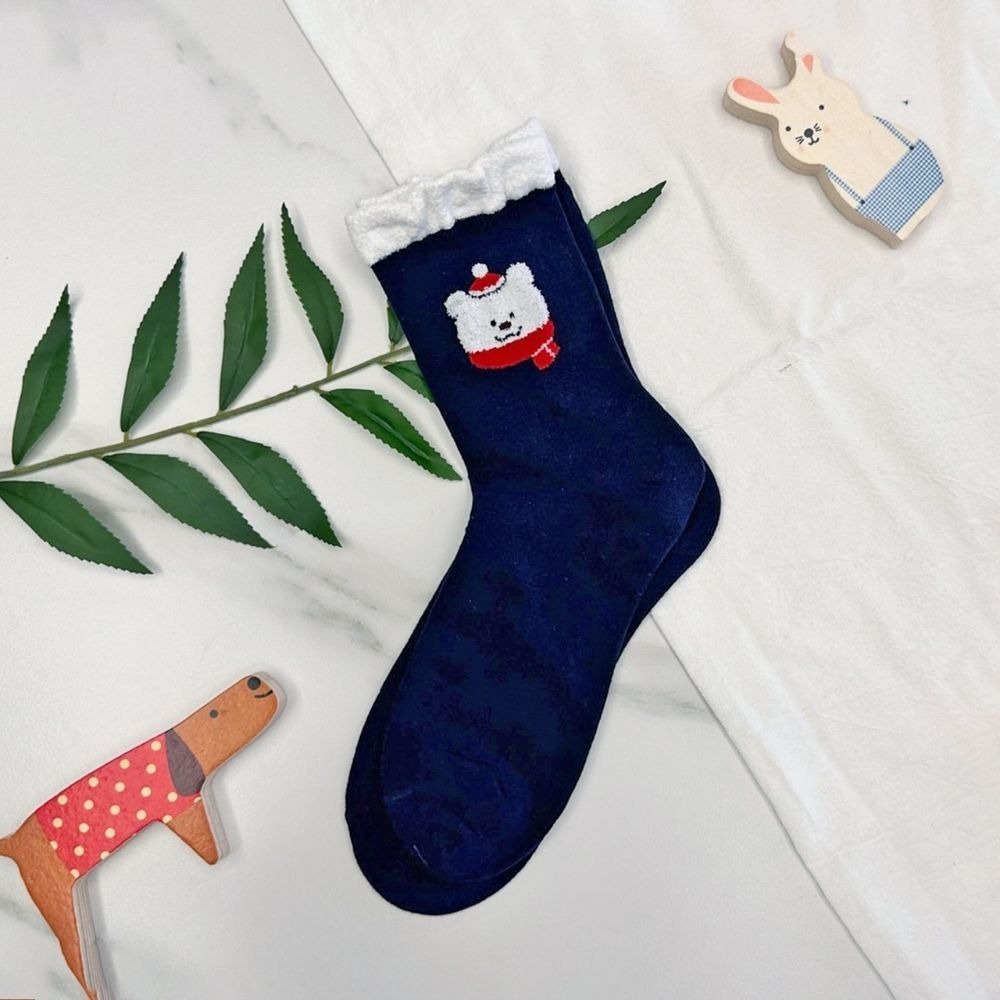 凱美棉業｜MIT台灣製 純棉單色刺繡聖誕襪 耶誕襪 聖誕禮物-規格圖6