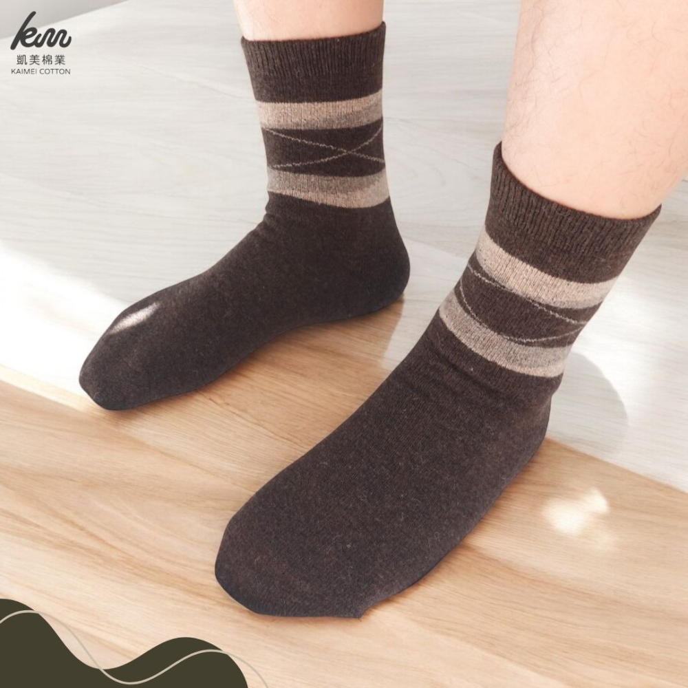 👍凱美棉業｜冬日必備🔥（男款）精緻保暖毛襪 防寒襪 保暖襪 毛襪 長襪 冬天襪-英倫紳士款-細節圖6