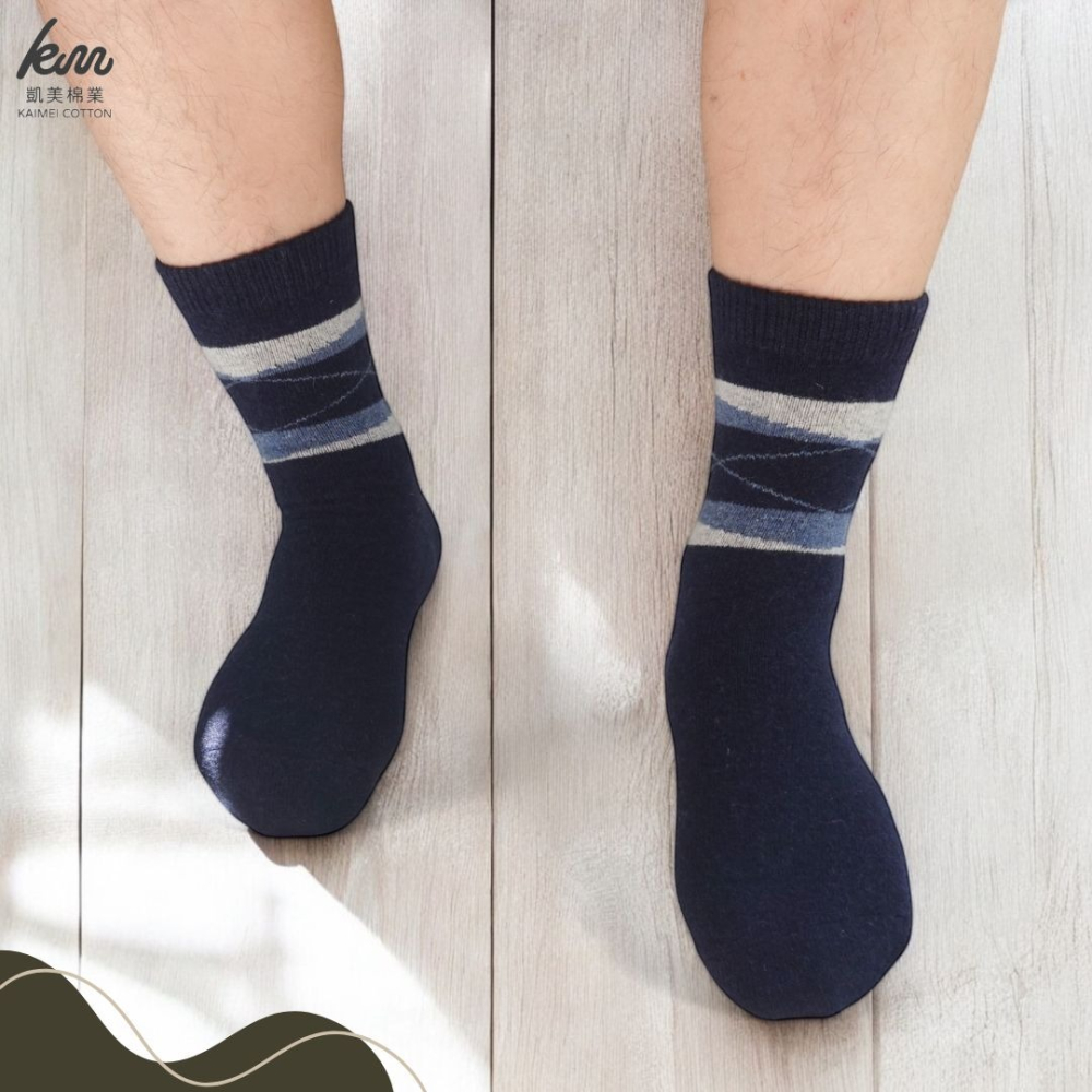 👍凱美棉業｜冬日必備🔥（男款）精緻保暖毛襪 防寒襪 保暖襪 毛襪 長襪 冬天襪-英倫紳士款-細節圖7