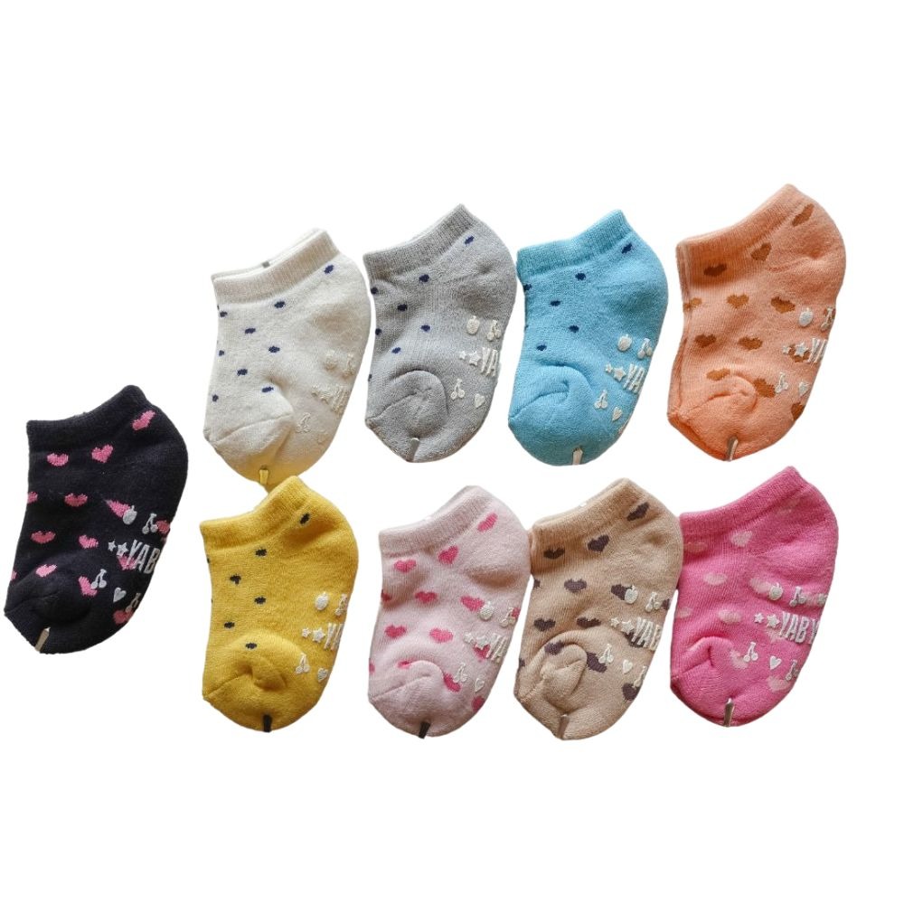 👍凱美棉業｜MIT台灣製造 冬天厚款 毛巾底純棉止滑童襪/冬襪/防滑襪/寶寶襪/保暖童襪 愛心點點款 隨機出色-規格圖8