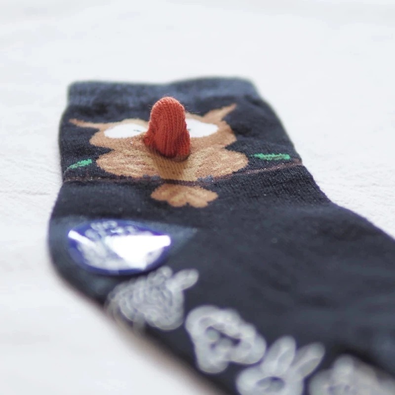👍凱美棉業｜十二雙組 MIT台灣製 抗菌消臭童襪 可愛立體造型襪-貓頭鷹 13-15cm-細節圖4