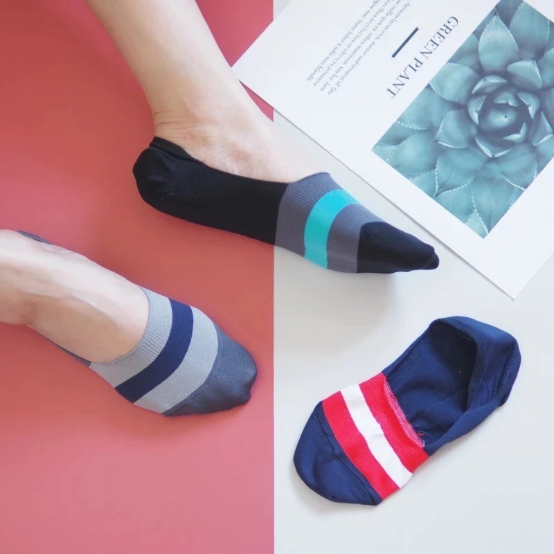 👍凱美棉業｜十二雙組 MIT台灣製 Protimo 抗菌纖維 超細纖維消臭男襪套-條紋款隨機出色-細節圖7