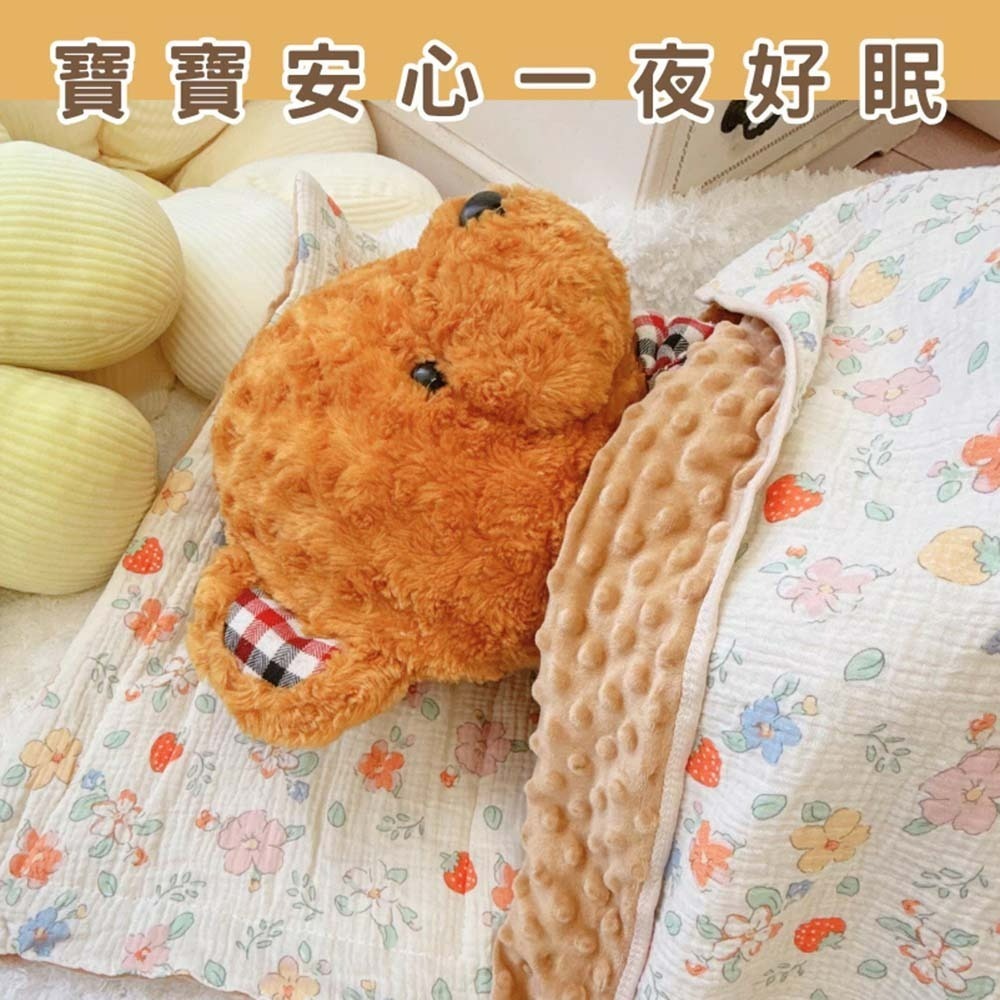 凱美棉業｜豆豆毯 棉麻紗布安撫蓋毯 新生兒童小被子 幼兒園寶寶毛毯 空調夏涼被-細節圖6