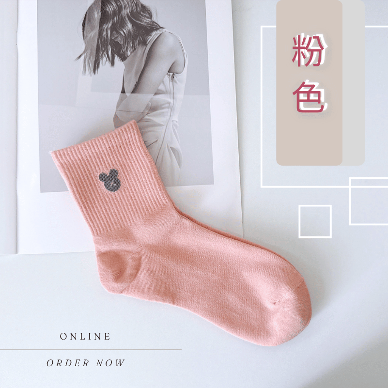 👍 凱美棉襪業｜MIT台灣製造 簡約米奇純棉素色中筒襪 22-26cm 凱美棉業-規格圖8