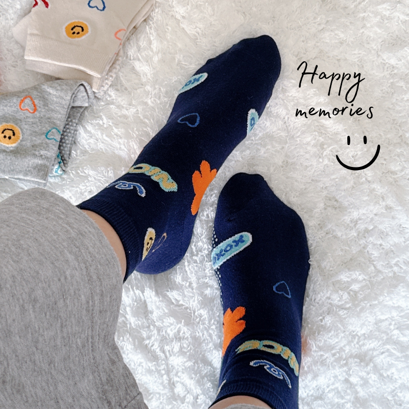 👍凱美棉襪業｜ MIT台灣製造 童趣塗鴉純棉止滑襪 22-26cm 凱美棉業-細節圖9