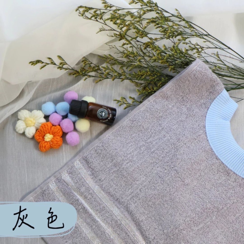 👍凱美棉業｜MIT台灣製 親膚棉柔 純棉吸水兒童圍兜 素色條紋款-規格圖8