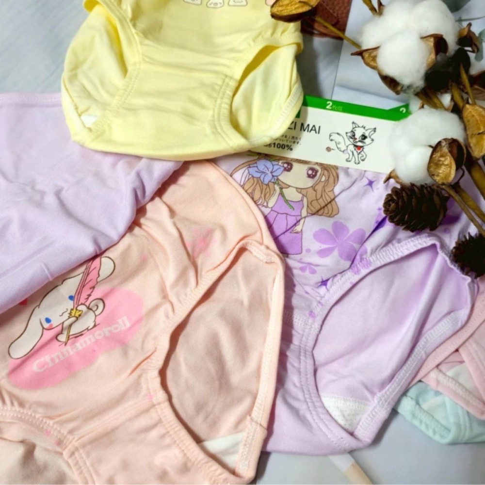 👍凱美棉業｜一組2件入/彈力萊卡棉兒童內褲 女童三角褲 凱美精品-細節圖7
