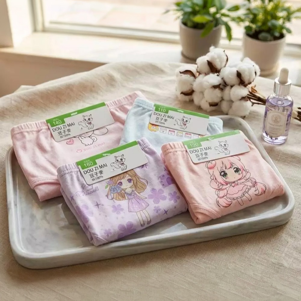 👍凱美棉業｜一組2件入/彈力萊卡棉兒童內褲 女童三角褲 凱美精品-細節圖3