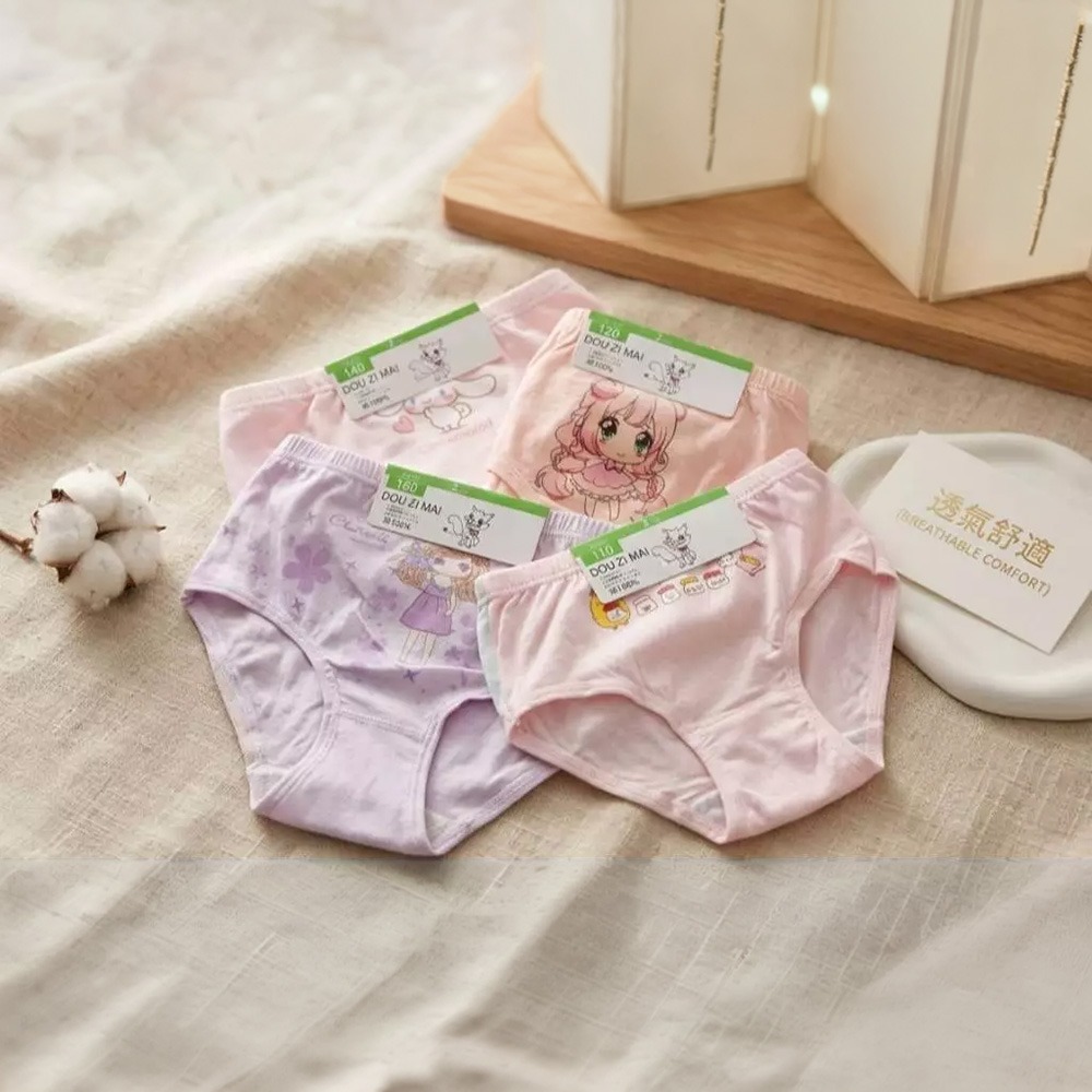 👍凱美棉業｜一組2件入/彈力萊卡棉兒童內褲 女童三角褲 凱美精品-細節圖5