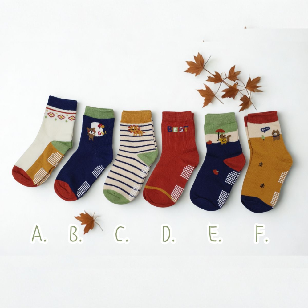 👍凱美棉業｜純棉止滑童襪 動物好朋友款 動物童襪 卡通童襪 可愛襪 男童女童襪 9-13cm/17-21cm-細節圖6