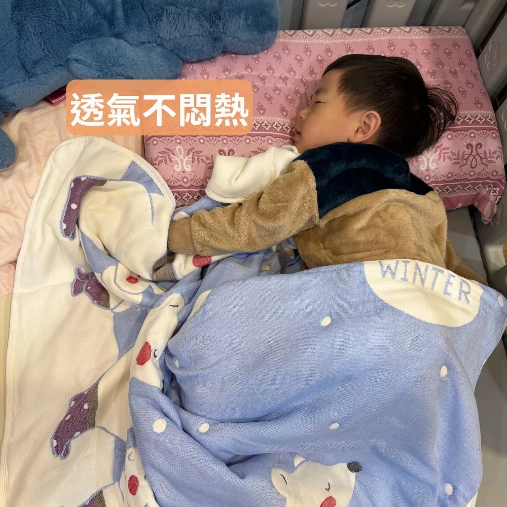 👍凱美棉業｜秋冬限定 純棉十層紗童被 寶寶被-細節圖3
