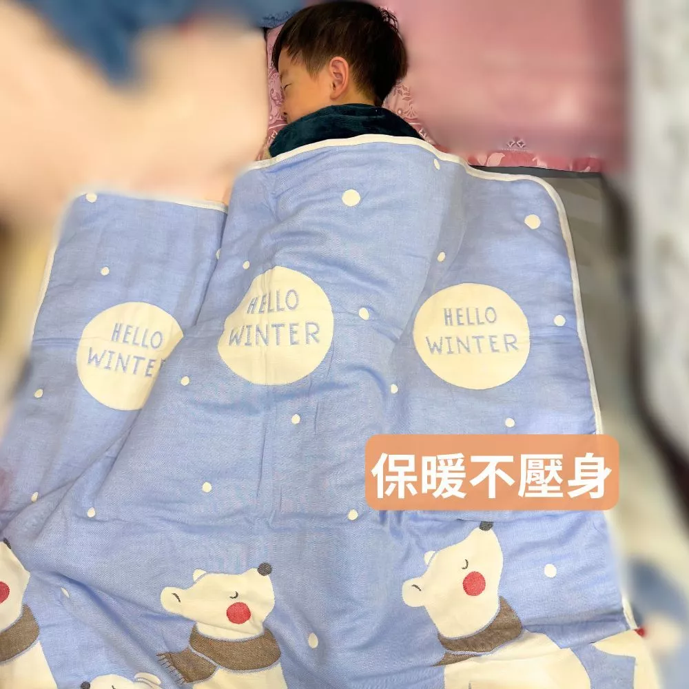 👍凱美棉業｜秋冬限定 純棉十層紗童被 寶寶被-細節圖4