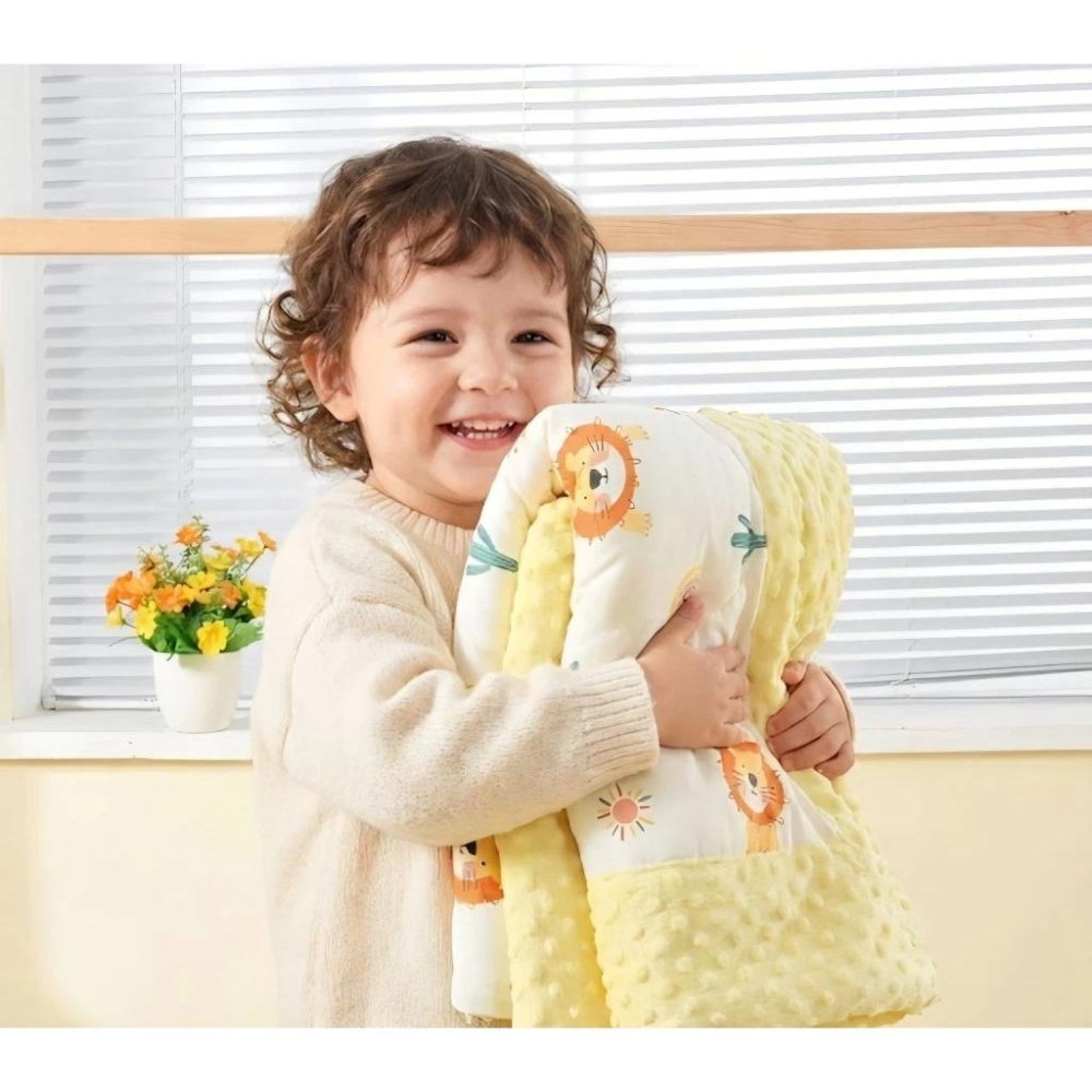 【7-ELEVEN 門市團購】凱美棉業 | 秋冬限定 嬰幼兒被子豆豆被 幼兒蓋被 加厚兒童被 四季新生兒包被 可機洗-細節圖8