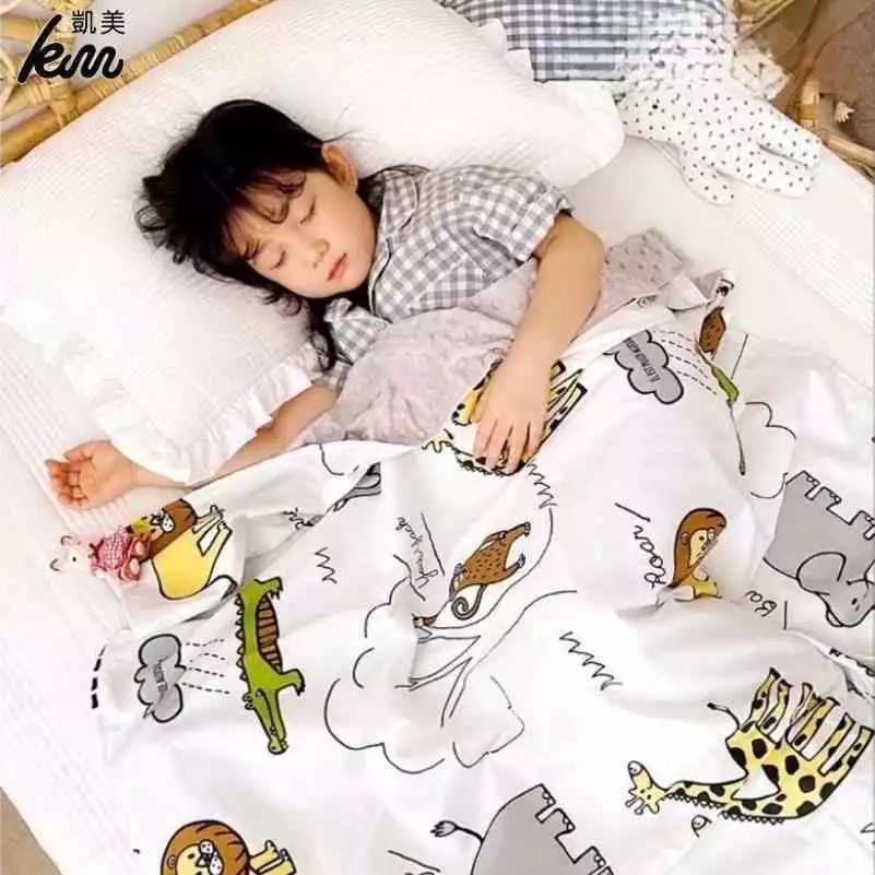 👍凱美棉業 豆豆毯嬰兒被子純棉四季通用超柔寶寶兒童幼兒園午睡毯安撫小毛毯（春夏季限定款）-細節圖2