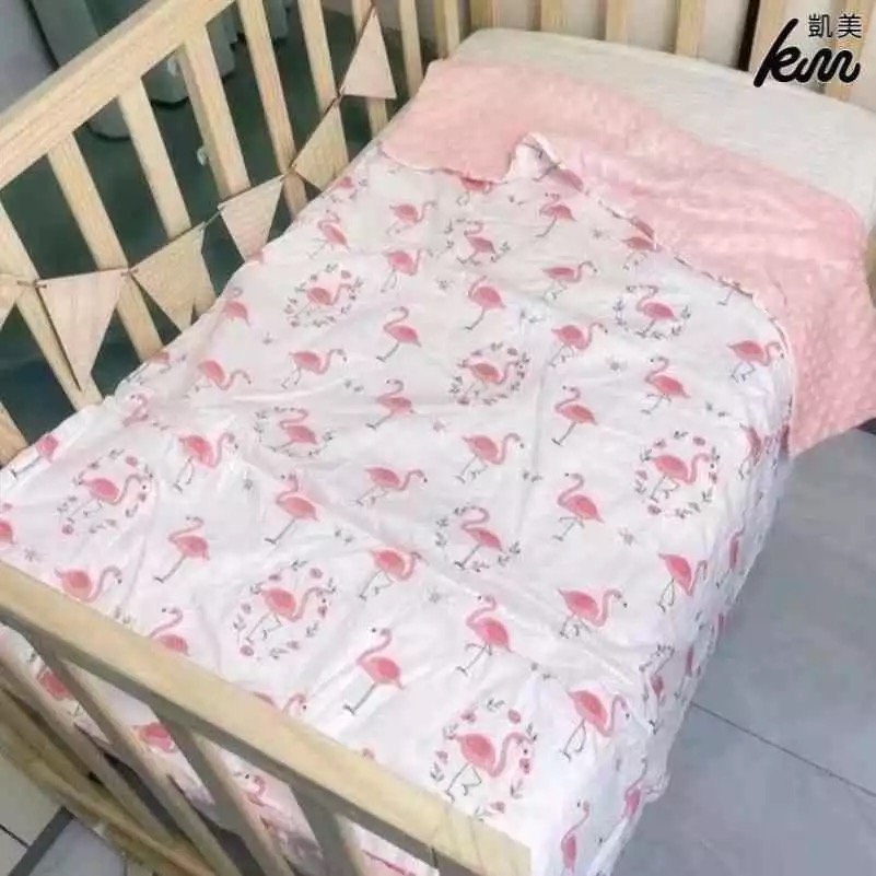 👍凱美棉業 豆豆毯嬰兒被子純棉四季通用超柔寶寶兒童幼兒園午睡毯安撫小毛毯（春夏季限定款）-細節圖4