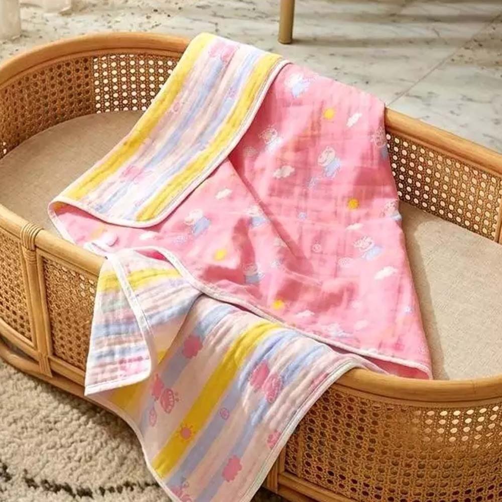 凱美棉業｜春夏限定 正六層紗 多用途空調被/紗布被/蓋毯 120x150cm-細節圖5