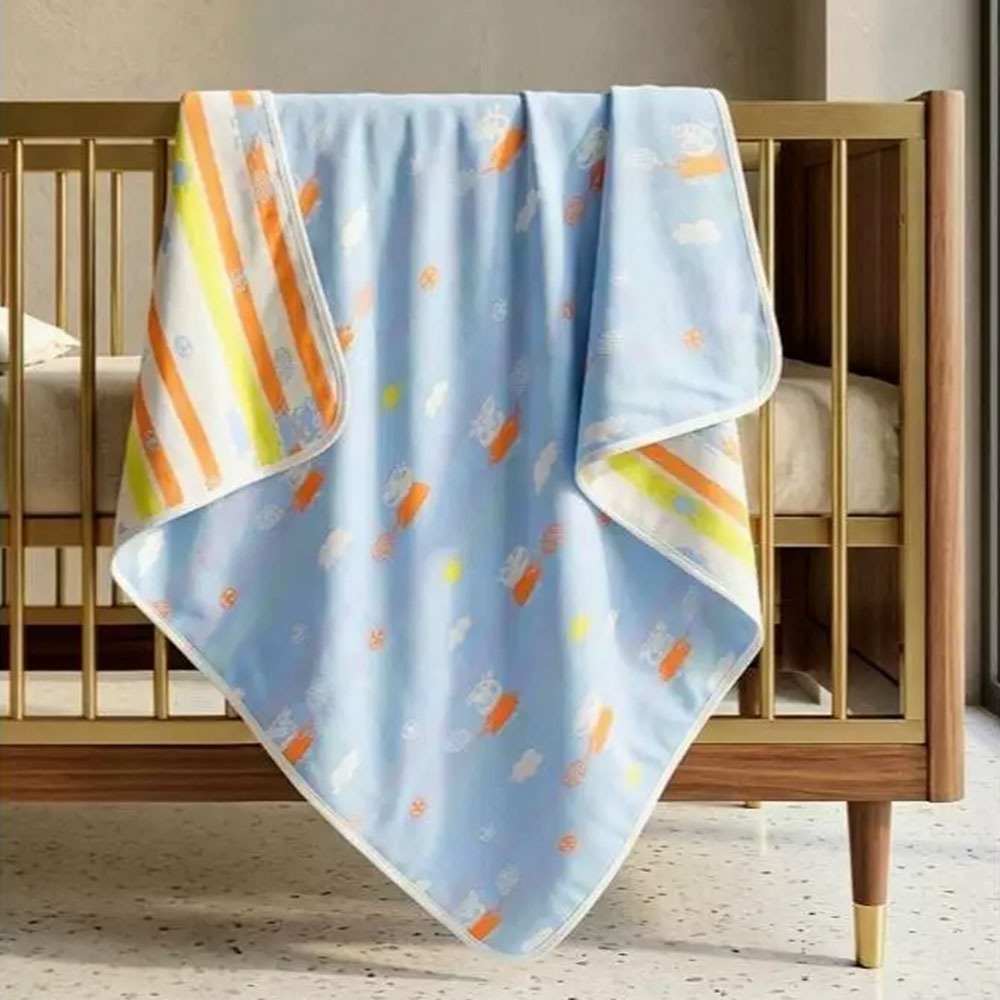 凱美棉業｜春夏限定 正六層紗 多用途空調被/紗布被/蓋毯 120x150cm-細節圖6