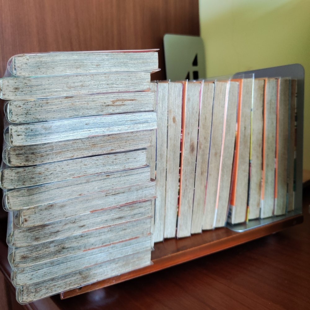 【漫畫】野球長打王 1～24(全)不分售  有自包書套    有內釘  有章  均勻泛黃  不介意者再下單-細節圖3