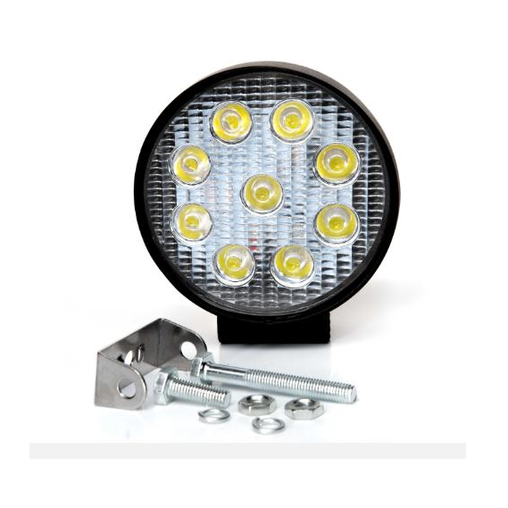 超低價 台灣晶片 含稅附發票【 27W 圓型 方型 厚款 薄款】高亮度 防水耐用 LED工作燈 霧燈 探照燈 照輪燈-細節圖3