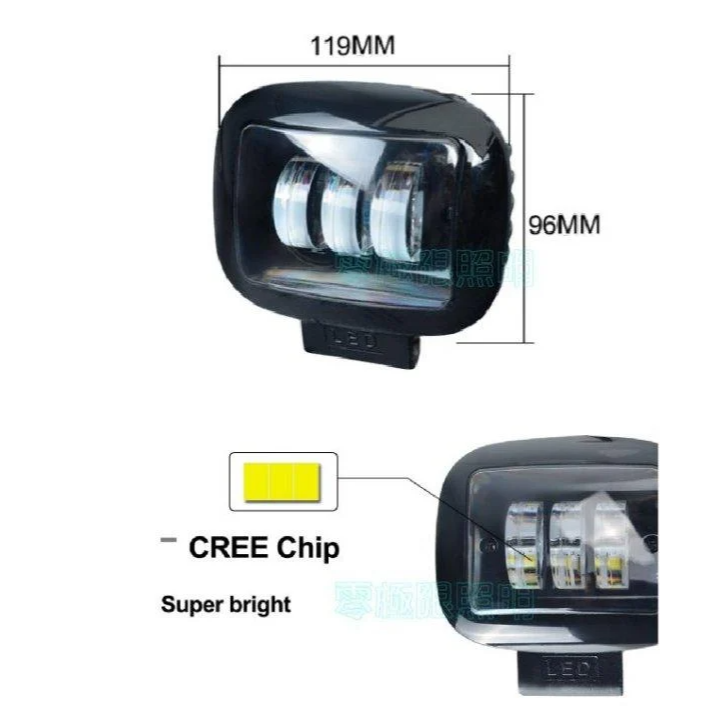 30W新切線【超低價】 白光 方形圓型 LED工作燈 日行燈 霧燈 探照燈 照輪燈 照地燈-細節圖6