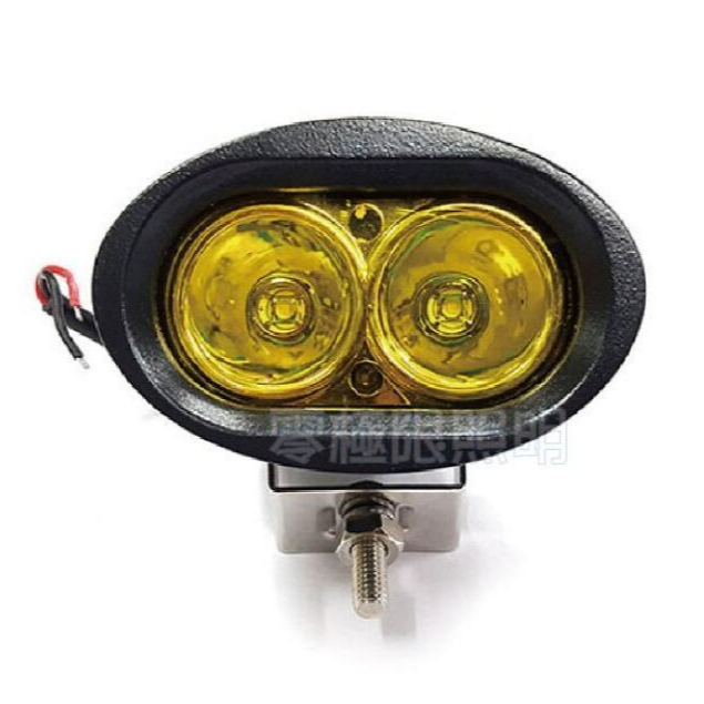 含稅發票✦超亮【20W 黃光霧燈】前叉燈 聚光型 LED工作燈 機車日行燈 霧燈 探照燈 照地燈 照輪燈 白光黃光皆有-細節圖3