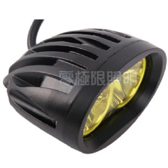 含稅發票✦超亮【20W 黃光霧燈】前叉燈 聚光型 LED工作燈 機車日行燈 霧燈 探照燈 照地燈 照輪燈 白光黃光皆有-細節圖5