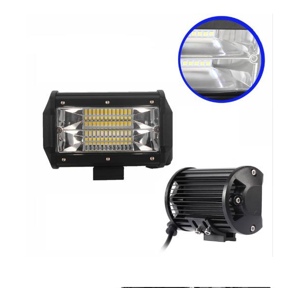 含稅附發票 8個超取免運【72W 爆亮新款切線】LED長霸燈 工作燈 方向燈 警示燈 露營燈 照地燈 霧燈 黃金光-細節圖2