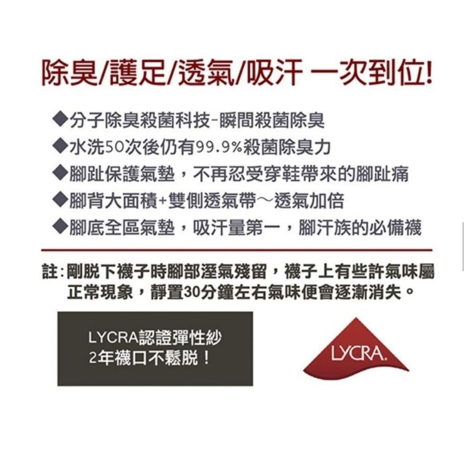 家琪居家 MIT 除臭襪 消臭襪 防臭襪 抗菌除臭襪 不臭襪 踝襪 船襪 船型襪 女襪 隱形襪 男襪 短襪 襪子 長襪-細節圖8