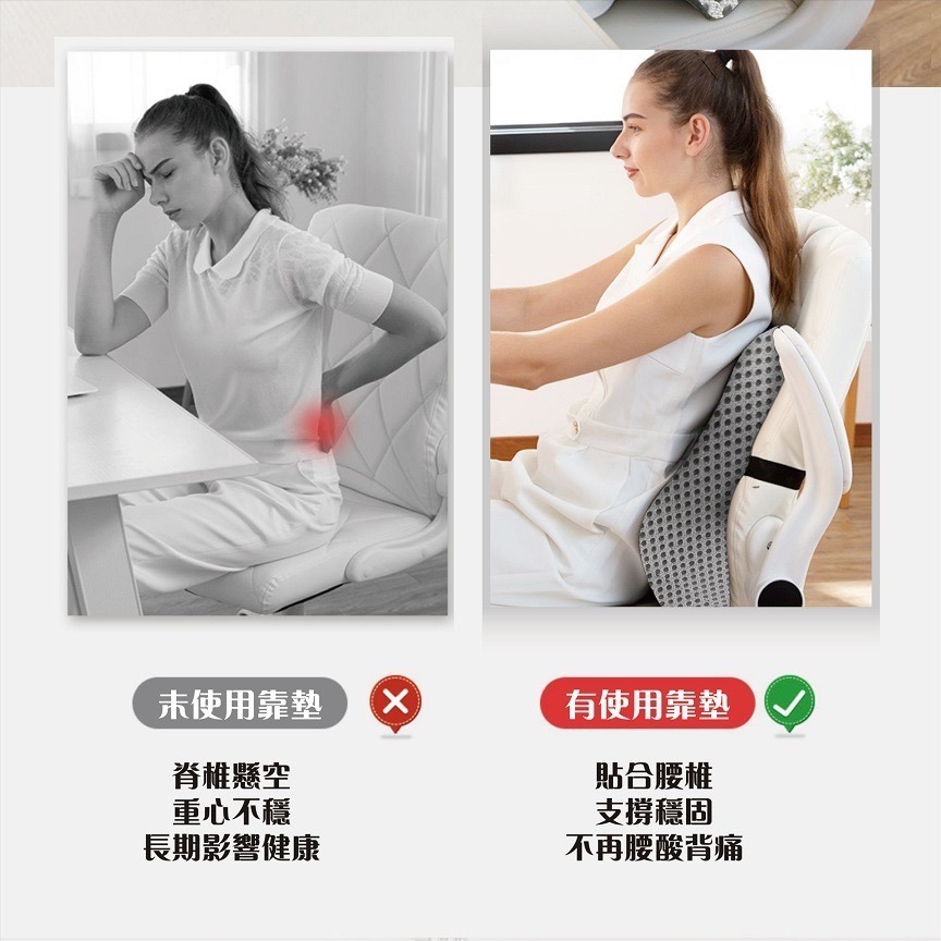 家琪居家 4D石墨烯靠墊 腰靠墊 腰靠 腰枕 石墨烯網面 靠墊 靠枕 背墊 座椅靠墊 汽車靠墊 護腰靠墊 記憶材質-細節圖6