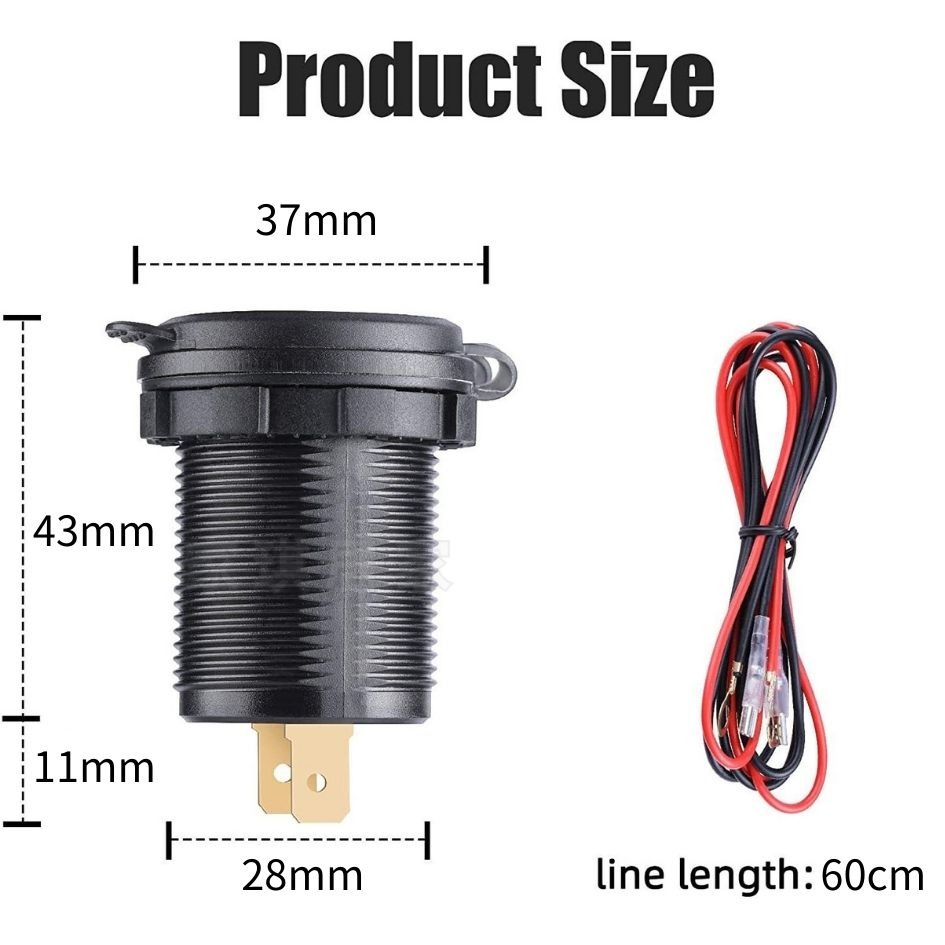 家琪居家 鋁合金 機車車充 PD QC3.0 機車USB 機車手機充電 快充 車充 機車小U 電壓表 機車防水USB-細節圖8