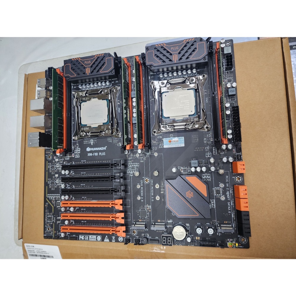 Intel E5 2683V3*2 + X99-F8d plus + DDR4 16G*4-細節圖3