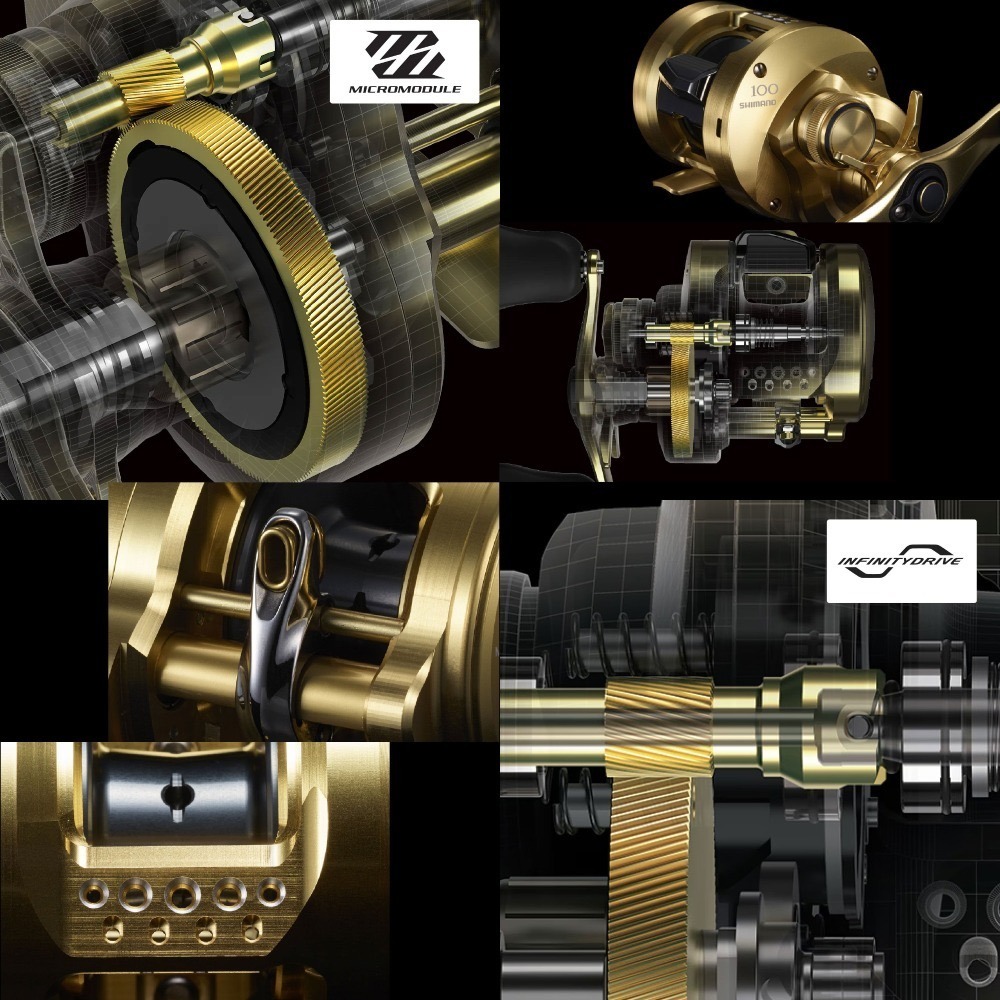 【免運-現貨】Shimano CALCUTTA CONQUEST金康101，201左手，路亞捲線器，鼓式捲線器，現貨！-細節圖7