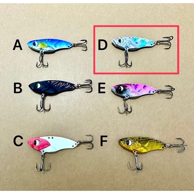 【W.S釣具-現貨快速出✨】金屬顫泳VIB、路亞假餌、路亞餌、5g、10g、14g、VIB、岸拋微鐵、溪流、台灣現貨-規格圖7