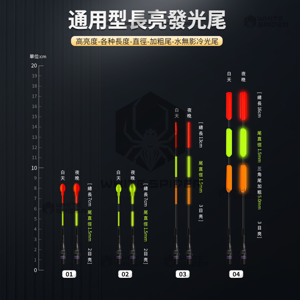 【W.S釣具-現貨供應】電子浮標、電子浮標替換尾、咬餌變色尾、磯釣尾、玻纖硬尾、DIY浮標尾、蝦標、池釣浮標、台灣現貨-細節圖2