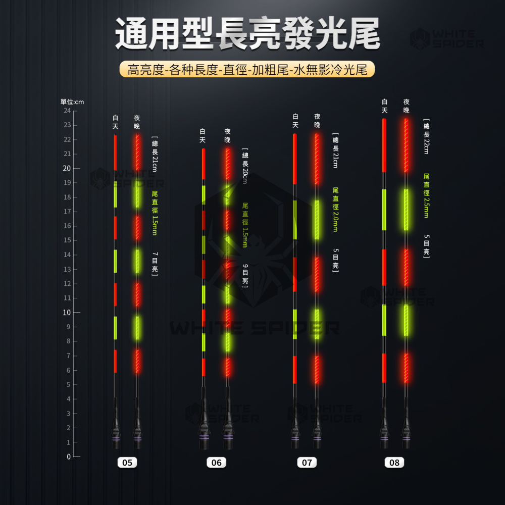 【W.S釣具-現貨供應】電子浮標、電子浮標替換尾、咬餌變色尾、磯釣尾、玻纖硬尾、DIY浮標尾、蝦標、池釣浮標、台灣現貨-細節圖3