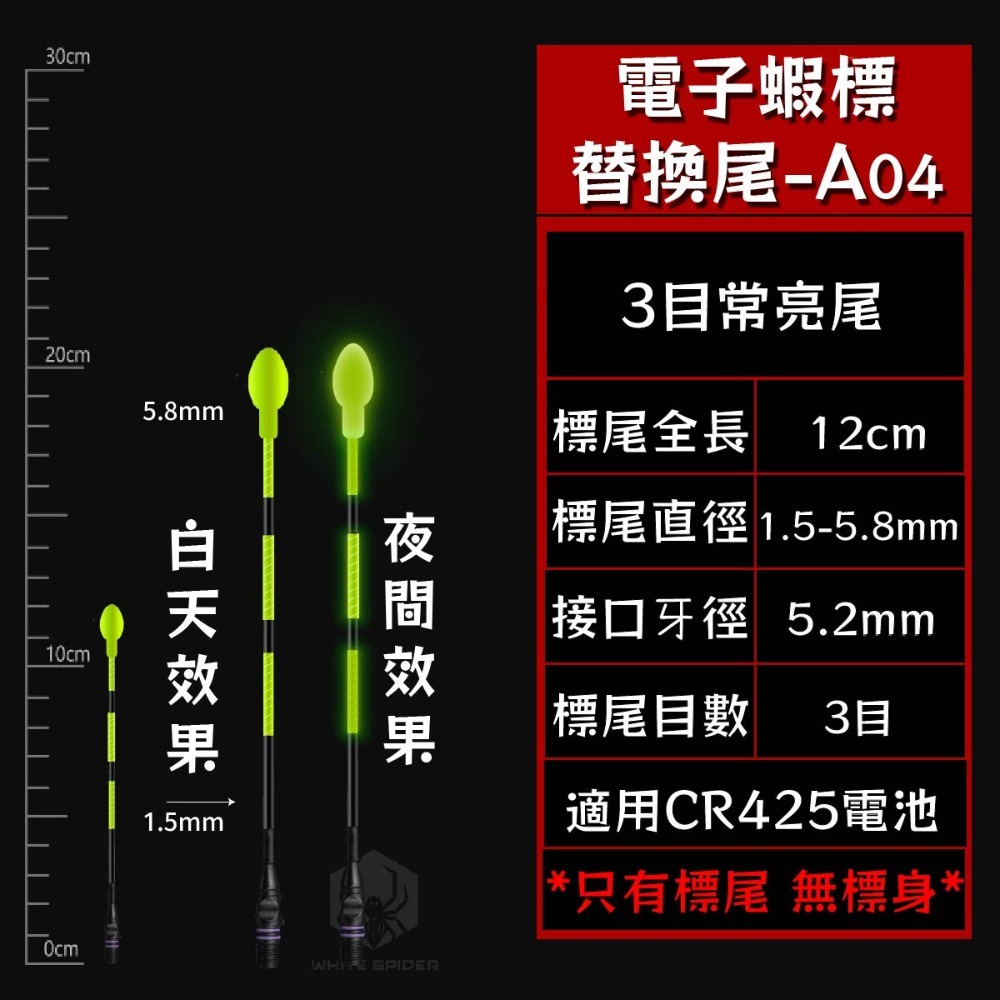 【W.S釣具-現貨速出🔥】電子浮標 、釣蝦電子浮標、可換尾電子浮標 、釣蝦、電子蝦標 、蝦波、蝦標 台灣現貨-規格圖9