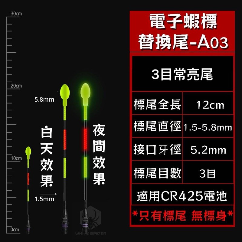 【W.S釣具-現貨速出🔥】電子浮標 、釣蝦電子浮標、可換尾電子浮標 、釣蝦、電子蝦標 、蝦波、蝦標 台灣現貨-規格圖9