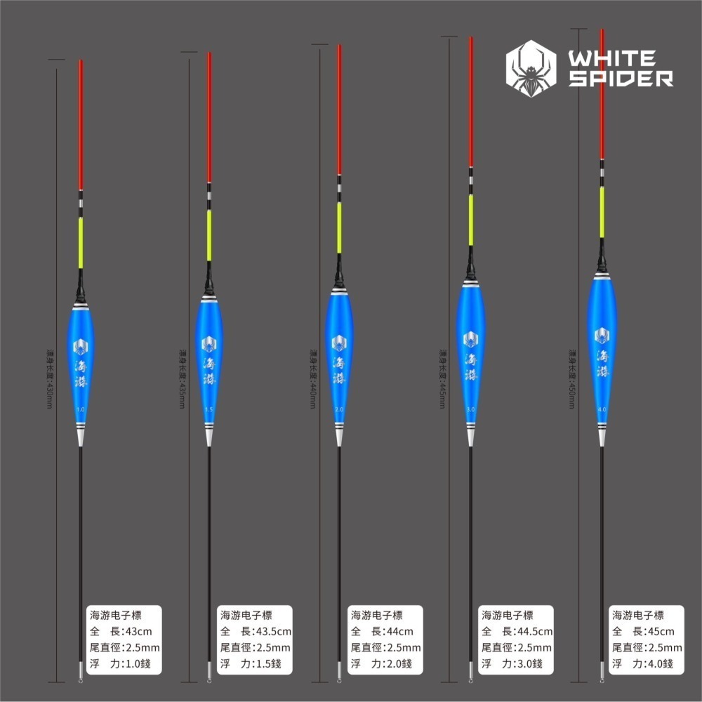 【W.S釣具-現貨新上市】電子浮標、磯釣電子浮標、海游電子浮標、可換尾電子浮標、黑鯛浮標、夜釣浮標、磯釣、夜釣、海釣-細節圖2