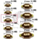 【W.S釣具-現貨快速出🔥】快速水中、快拆替換銅錘鉛、磯釣、海釣場浮標配重鉛、中通鉛、台灣現貨！-規格圖8